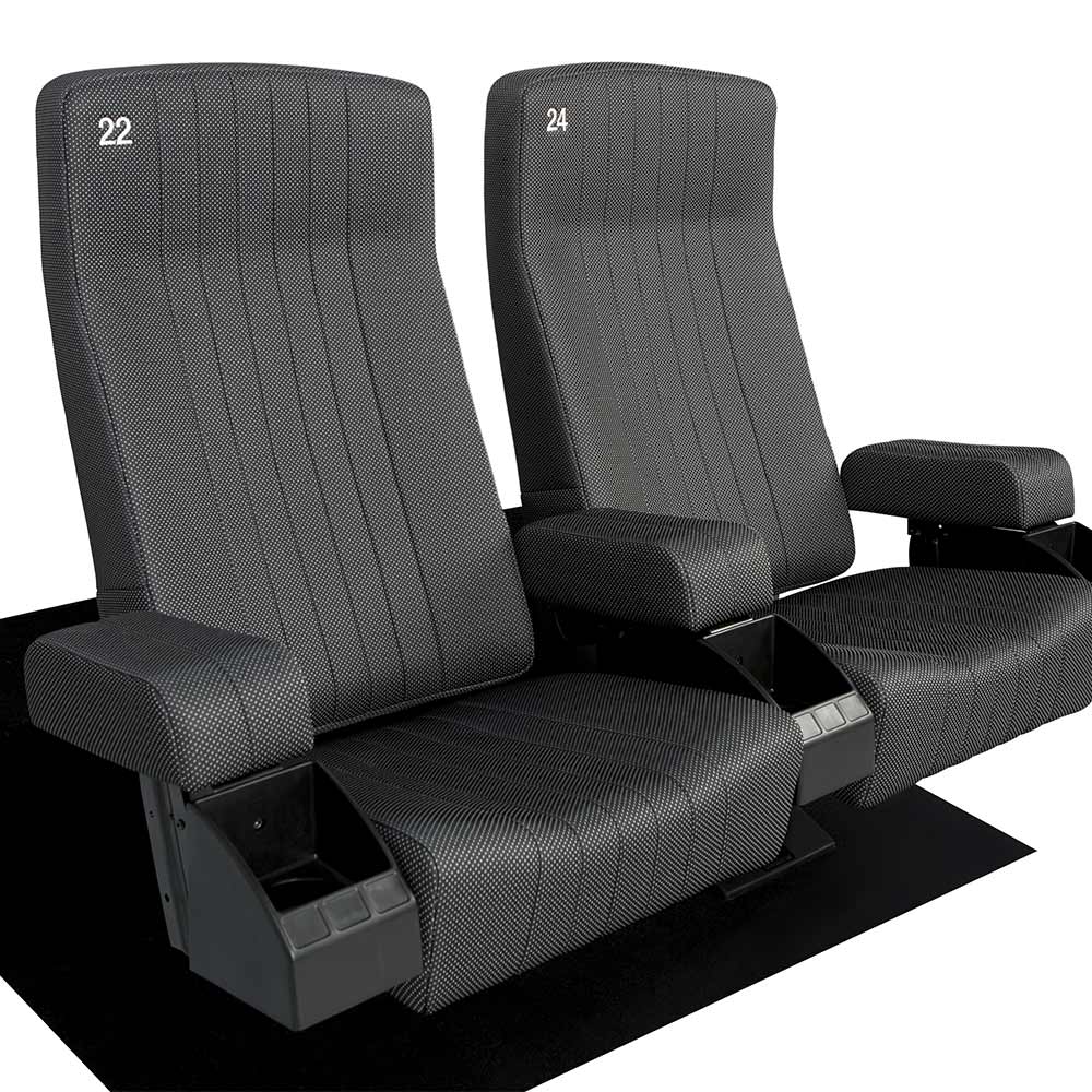 Vista en perspectiva de dos butacas Comfort Seat